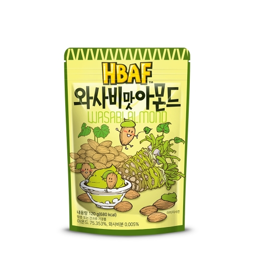 와사비맛 아몬드 120g
