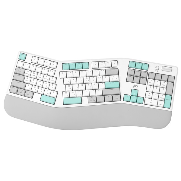 지클릭커 OFFICEPRO EK500 무선 기계식 (카리브 화이트)_이미지