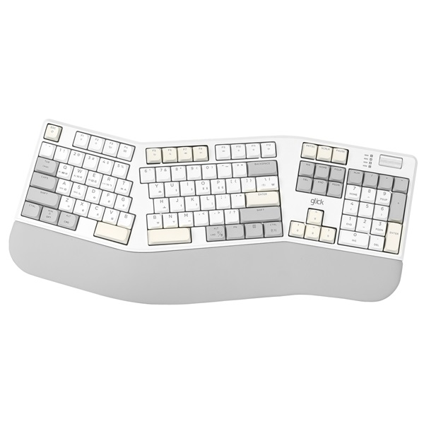 지클릭커 OFFICEPRO EK500 무선 기계식 (카리브 화이트)_이미지