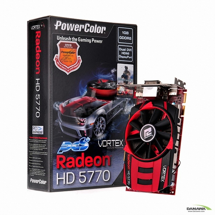 PowerColor �󵥿� HD 5770 D5 1GB VORTEX ���