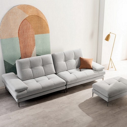 에싸 달튼 기능성 카시미라 패브릭 소파 4인용 (스툴포함)