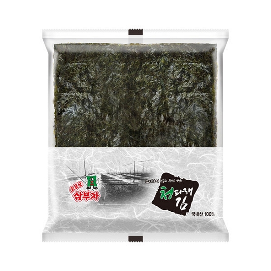 소문난삼부자 두번구운 청파래김 70g (4개)_이미지
