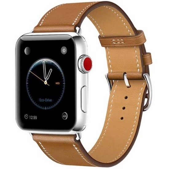 모할랩 애플워치 싱글 레더 스트랩+보호필름 1p 세트 (42mm/44mm/45mm/49mm)_이미지