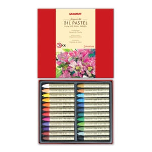 문교 수채 오일 파스텔 (24색)_이미지