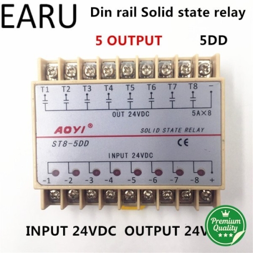 ����Ʈ ST8-5DD ST5-5dd 5ddp 8 ä�� Din ���� SSR �Է� ��� 24VDC �ܻ� DC �ָ��� �� ������ 5A ..