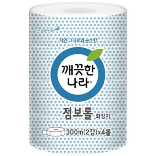 깨끗한나라 점보롤 화장지 2겹 300m (16롤)_이미지