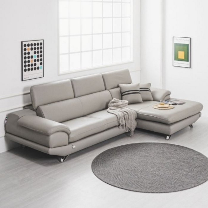 에보니아 디아나 카우치 이태리 천연통가죽 소파 4인용