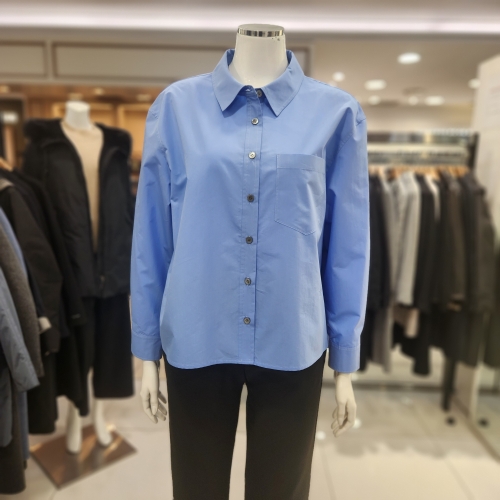 자수 솔리드 셔츠블라우스 Z6A3B101-1-BL_BP