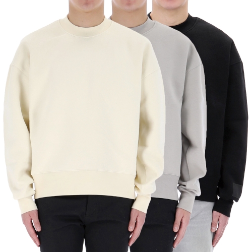 아미 새틴 패치 남성 맨투맨 3종 U W017_이미지