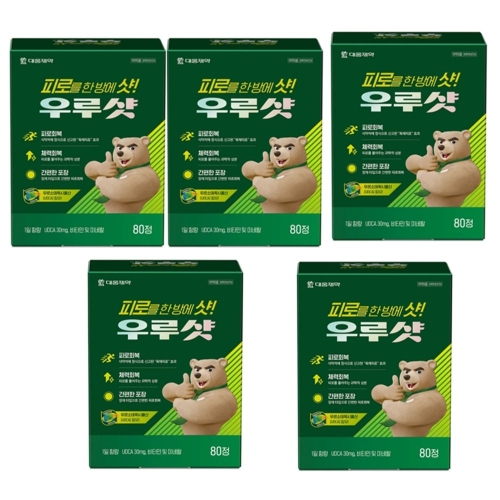 대웅제약 우루샷 30mg 80정 (5개)_이미지