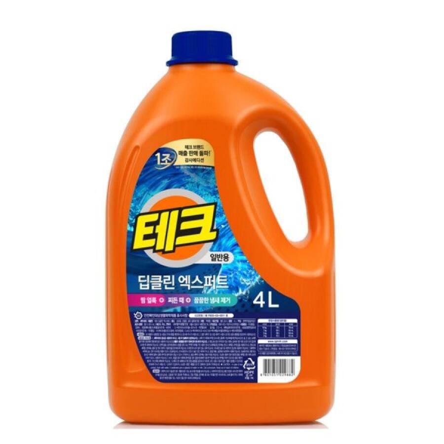 LG생활건강 테크 딥클린 엑스퍼트 일반용 4L (1개)