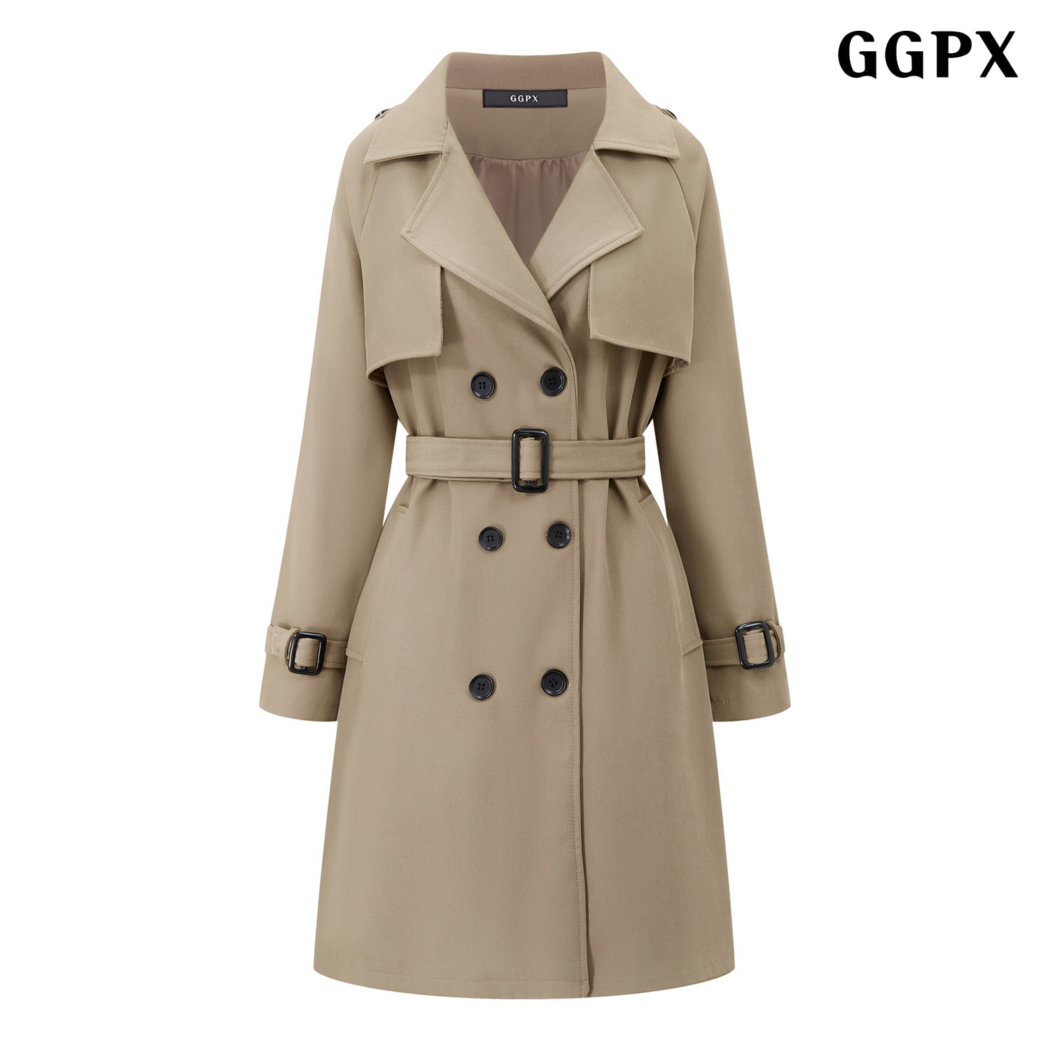 GGPX 베이직 스탠다드 벨티드 트렌치 코트 GQCJH001D이미지입니다. 누르면 해당 게시물로 새창이동합니다.
