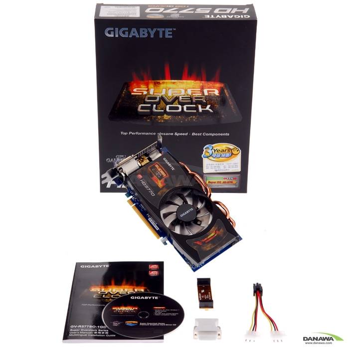 GIGABYTE 라데온 HD 5770 UDV Super Over Edition D5 1GB_이미지