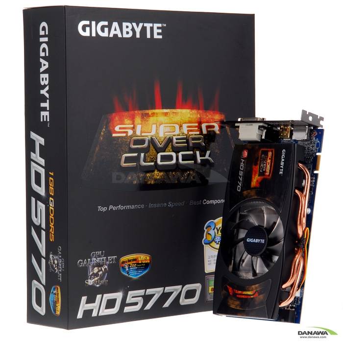 GIGABYTE 라데온 HD 5770 UDV Super Over Edition D5 1GB_이미지