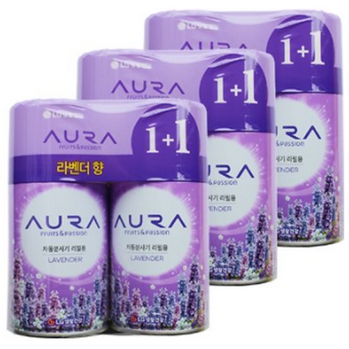 LG생활건강 아우라 자동분사기 리필 280ml (6개)