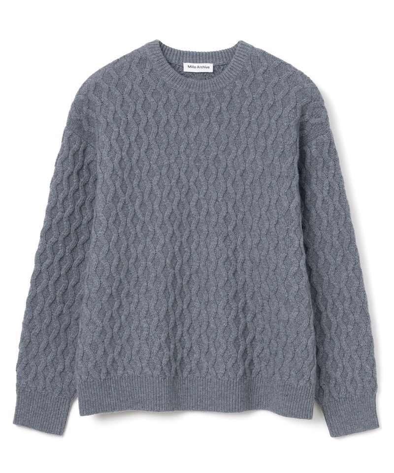 ARCHIVE 드래프트 롬버스 니트 블루 416212