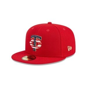 MLB 60360520 남성 뉴에라 미네소타 트윈스 5950 4일 장착 레드_이미지