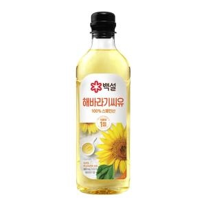 CJ 백설 해바라기씨유 900ml 올리브유 고급유 샐러드 식용유 식용유추천 식물성오일