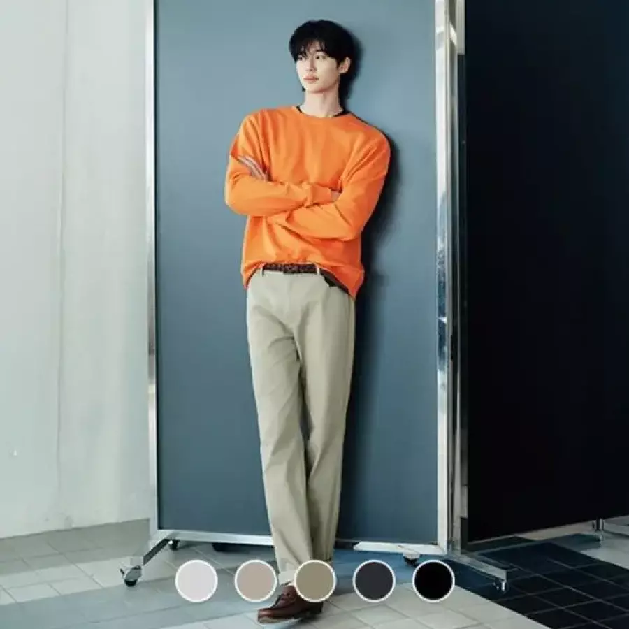 지오다노 남성 테이퍼드핏 베이직 치노 팬츠 면바지 11651116522