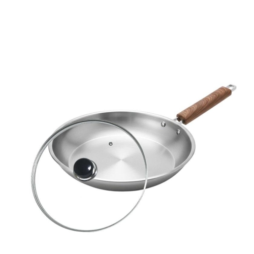 세신퀸센스 올렌 IH 스텐팬 (28cm+유리뚜껑)_이미지
