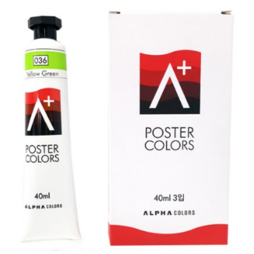 알파색채 에이플러스 포스터칼라 40ml 낱색 (3개)_이미지