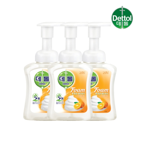 오렌지 포밍 항균 핸드워시 250ml 3개