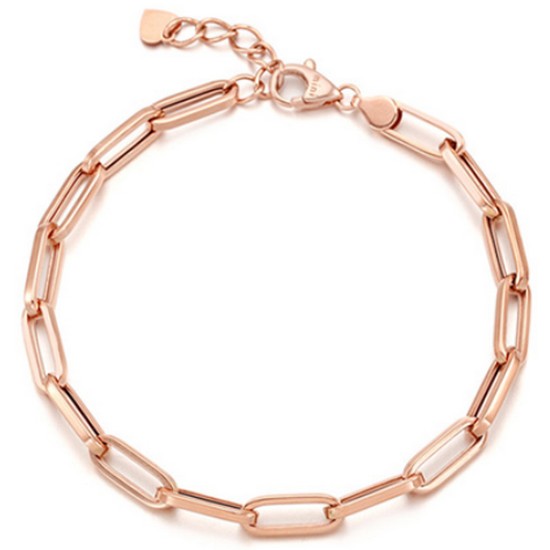 미니골드 14K 심플 클립 체인 팔찌 BLEM4064