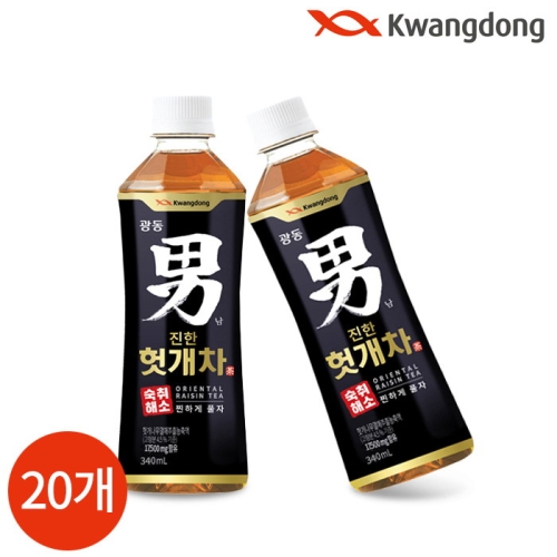 광동제약 진한 헛개차 340ml (20개)_이미지