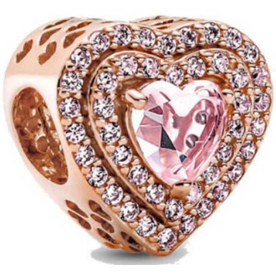 판도라 스파클링 레벨드 하트 참 789218C01_이미지