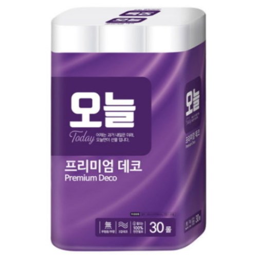 천연펄프 프리미엄 3겹 데코 30m (30롤)