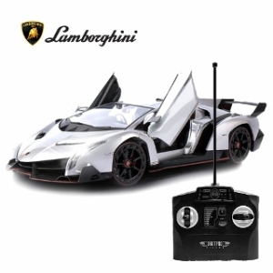 람보르기니 베네노 그레이/1-14스케일/LED/RC/미니카/작동완구/자동차/세계명차/선물/생일