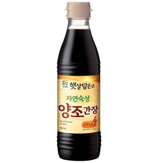 대상 청정원 햇살담은 자연숙성 양조간장 500ml (5개)