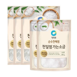 청정원 천일염 가는 소금 500g (3개)_이미지