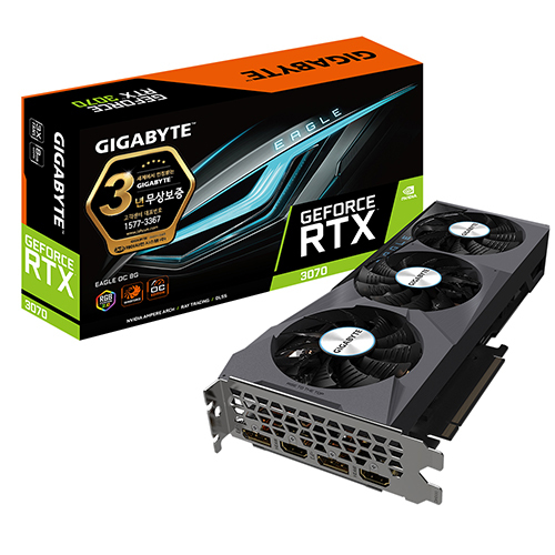GIGABYTE 지포스 RTX 3070 EAGLE OC V2 D6 8GB 제이씨현_이미지
