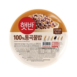 CJ제일제당 햇반 라이스플랜 100% 통곡물밥 130g (3개)_이미지