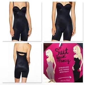 ���ؽ� ���� ��Ʈ Your �ҽ� Strapless Cupped �̵� Thigh �ٵ�Ʈ 10156R ���� S