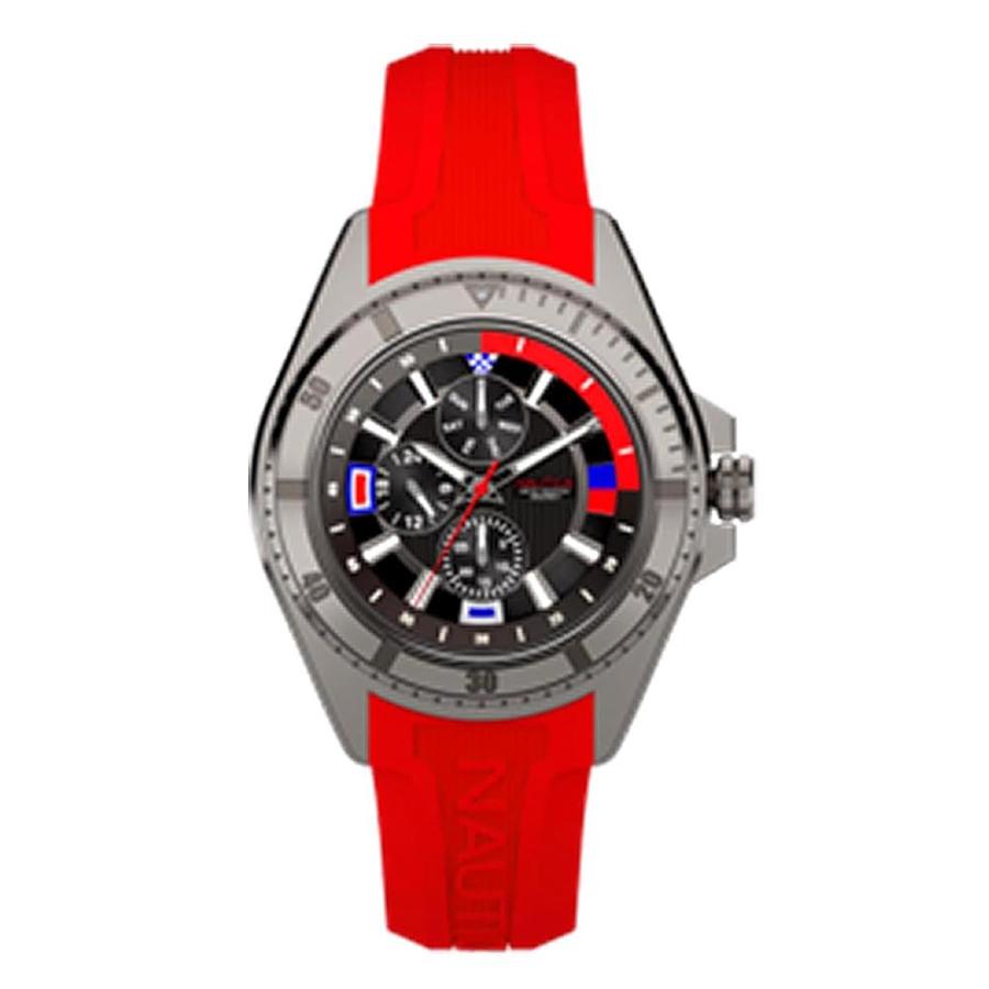 노티카 NCT Leeway Red Strap Watch Model NAPLWF5O1_이미지