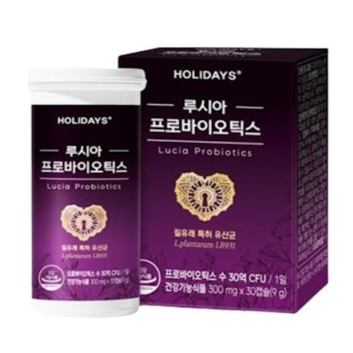 홀리데이즈 루시아 프로바이오틱스 300mg 30캡슐