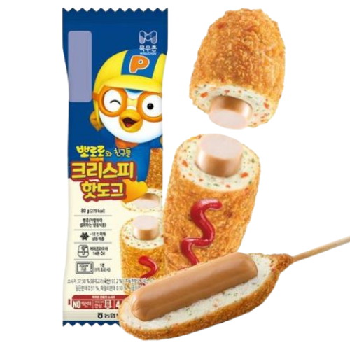 목우촌 뽀로로와 친구들 크리스피 핫도그 5개입 400g (1개)_이미지