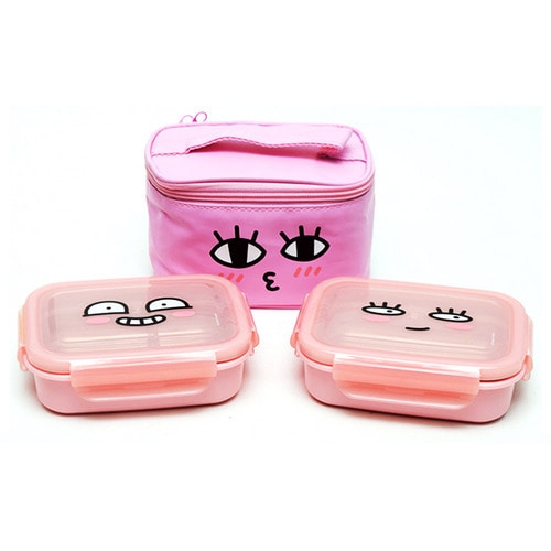 이중락 스텐 가방도시락 2단(라이언)