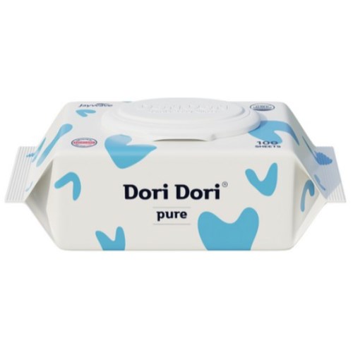 도리도리 퓨어 물티슈 캡형 100매 (20팩)_이미지