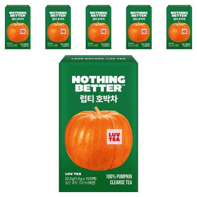 낫띵베럴 럽티 호박차 15개입 (6개)_이미지