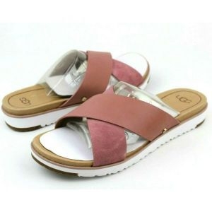 UGG AUSTRALIA KARI PINK DAWN 가죽 샌들 사이즈 8.5 미국 여성용 19241016_이미지