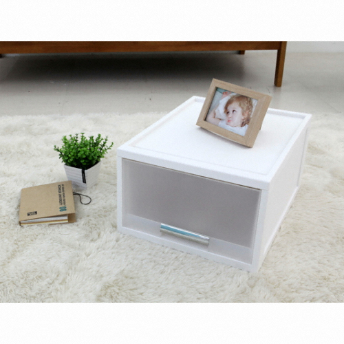 창신리빙 화인 화이트 스텝 서랍박스 36 2호 (3개)