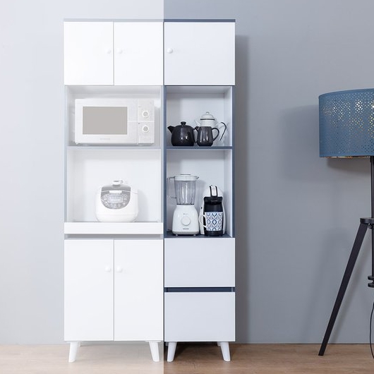 우아미가구  마데리 주방 키큰 틈새 수납장 1930