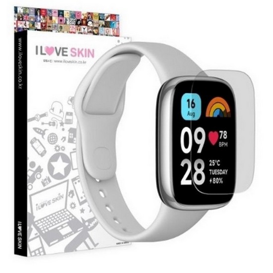 알럽스킨 샤오미 레드미 워치3 액티브 액정보호필름 3매 풀커버