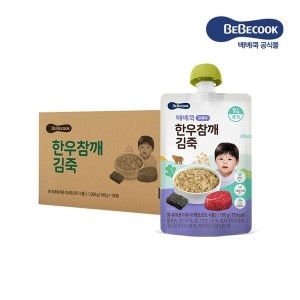 베베쿡 한우참깨 김죽 100g (10개)_이미지