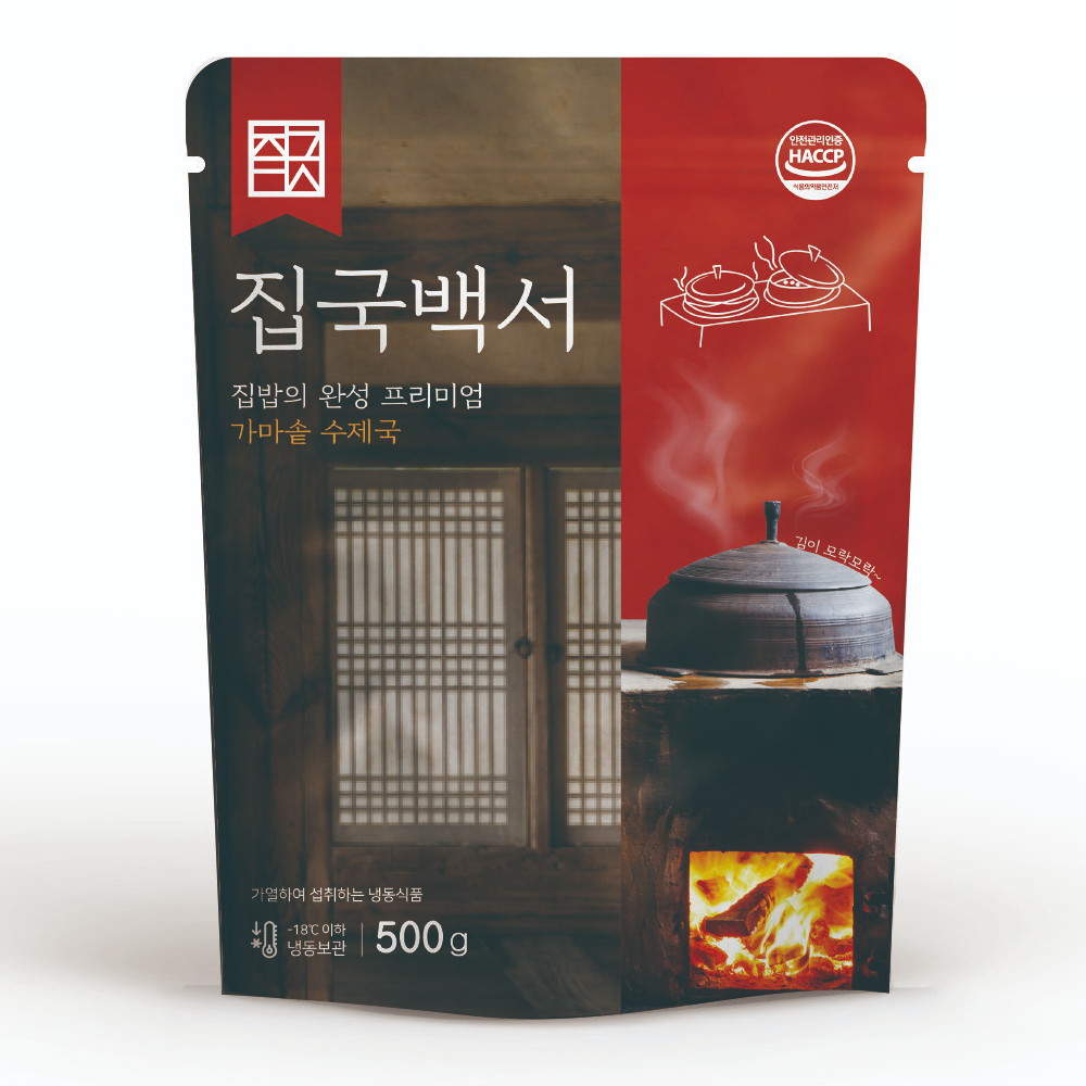 집국백서 가마솥 수제국 사골 우거지국 500g (3개)
