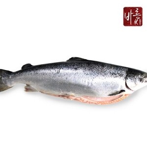 바른씨 노르웨이 생연어 한마리 손질(반마리 2개+연어머리+갈비뼈) 2kg [1개]