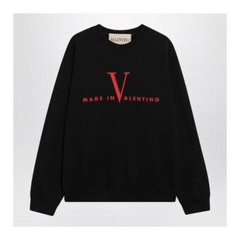 발렌티노 블랙 메이드인 스웻셔츠 8V3MF28RBCU/XM_VALE-0NR_323-S
